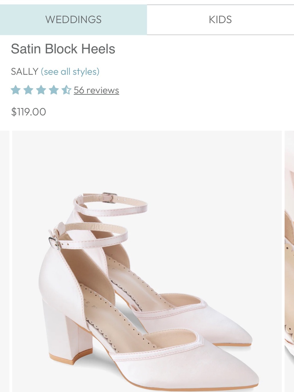 (Brand New) Kailee P Dusty Pink Block Heel